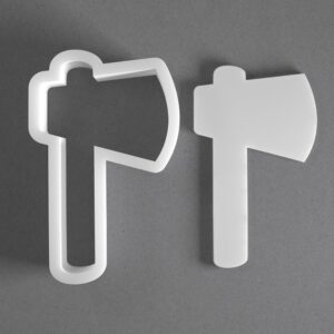 Black Lumberjack Axe Cookie Cutter Mini to Large Shape for Polymer Clay Jewelry Earring Making Mirrored Pair Set cookie Craft Tool Made in India for Daily Creative Use