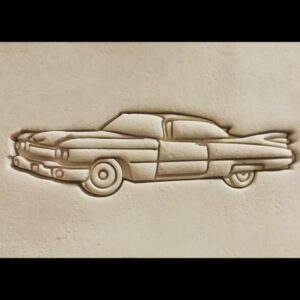1959 Cadillac Coupe De Ville Classic Car Shape Black Cookie Cookie Cutter for Vintage Auto Theme Party Dessert Decoration Biscuit Making Tool for Car Lovers Birthday Baking Event