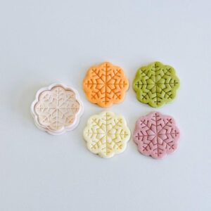 Black Snowflake Cookie Cutter Set, Winter Holiday Cookie Mold, Christmas Snowflake Cookie Cutter Stamp Set for Baking, Fondant and Dough Cutter, Festive Dessert Decoration cookie India