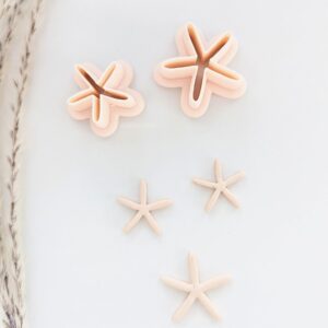 Skinny Star Fish Clay Earring Cutter for Polymer Clay Jewelry Making Starfish Earring Clay Cutter for Ocean Theme Designs Clay Jewelry Craft Tool Cookie Clay Cutting Mold