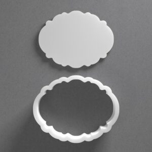 Black Ornate Plaque Cookie Cutter Mini to Large Ornament Shape for Polymer Clay Jewelry Earring Making Mirrored Pair Set cookie Craft Tool Made in India