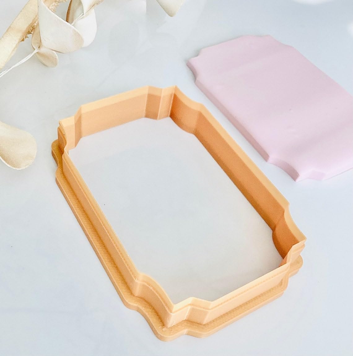 Victorian Rectangular Cookie Cutter for Baking and Crafting Projects Large Rectangle Shape Clay Cutter for Polymer Clay Fondant Cookies Signature Designs and DIY Art Made in India - Image 4