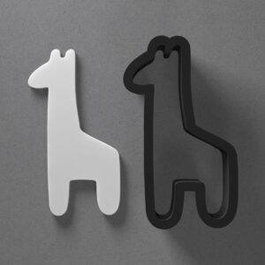 Giraffe Animal Shape Cookie Polymer Clay Cutter With Sharp Tapered Edge Earring Making Tool For DIY Jewelry Pendant Studs Safari Wildlife Theme Cookie Cutter For Clay Art Craft