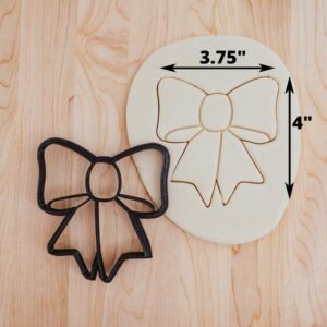 Bow Detailed Cookie Cutter, Fondant Cutter, Clay Cutter India Cookie for Baking, Cake Decorating, and Crafting Elegant Bow-Shaped Designs