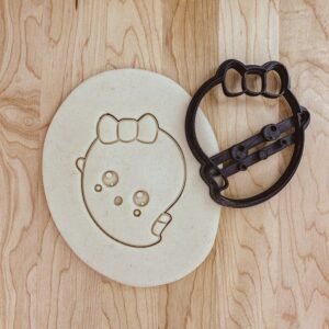 Cute Ghost Halloween Cookie Cutter India Cookie Mold for Shaping Adorable Spooky-Themed Cookies Fondant Clay Decorations Perfect for Halloween Baking, Crafts, and Trick or Treat