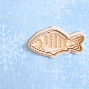 Carp cookie cutter set for baking fish shaped cookies fondant cake toppers aquatic themed party treats kids educational crafts marine celebration decorations and wildlife baking