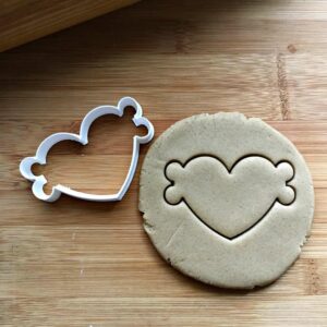 Cookie Heart Bass Clef Cookie Cutter for Baking Biscuits Cake Fondant Decorations Suitable Size Made in India for Music Lovers, Concert Events, and Musical Themed Parties