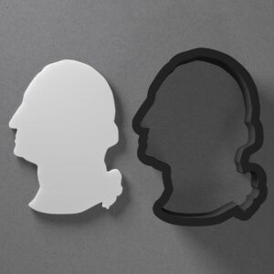 George Washington Cookie Polymer Clay Cutter with Sharp Tapered Edge for Jewelry Making, Mini Stud Earrings, Pendant Sets, Earring Crafting Tool, Cookie Cutter for Clay and Dough