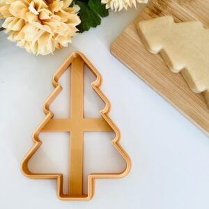 Traditional Christmas Tree Cookie Cookie Cutter for Holiday Baking, Large Fondant Biscuit and Clay Cutter for Christmas Cookies, Festive Crafts, Cake Decorations, and Seasonal Treats