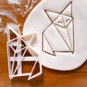 Origami Fox Cookie Cutter Cookie Biscuit Cutter Minimalist Forest Animal Design One of a Kind Unique Baking Tool for Nature LoversTheme Parties and Creative Baking