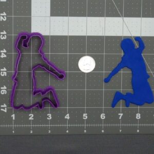Black Kid Jumping Body 266-D518 Cookie Cutter Silhouette Cookie Energetic Child Pose Shape for School Events Sports Parties Baking Crafts and Clay Projects Made in India