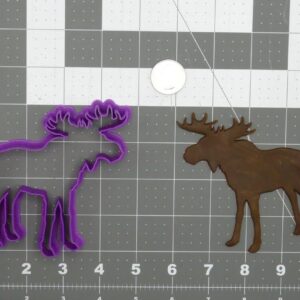 Black Moose Body 266-D337 Cookie Cutter Silhouette Cookie Wildlife Baking Tool for Animal Cookies Forest Theme Parties Clay Crafts Cake Decoration Durable Mold Made in India