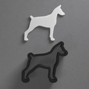 Doberman Polymer Clay Cutter With Sharp Tapered Edge, Earring And Jewelry Tool For Mini Studs Or Pendant Set, Cookie Cutter