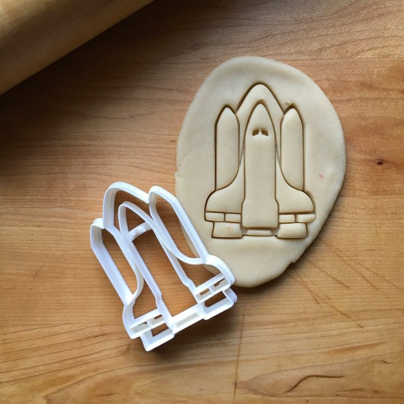 Space Shuttle Cookie Cutter, Suitable Size, Perfect for Space-Themed Parties, Science Events, Kids Birthdays, and DIY Baking Projects, Choose Standard or Dishwasher Safe, Made in India,