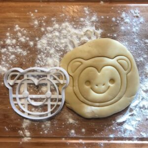 Black Monkey Cookie Cutter cookie India Jungle Animal Biscuit Cutter for Baking Fondant Clay Craft Tool Monkey Lover Gift Jungle Birthday Favor Baby Shower Gift for Mom