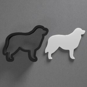 Australian Shepherd Dog Shape Polymer Clay Cutter with Sharp Tapered Edge for Clean Cutting, Jewelry and Earring Tool for Mini Studs and Pendant Sets, Cookie Cutter for Crafting