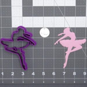 Black Ballerina 266-F063 Cookie Cutter Cookie Ballet Dancer Shape for Dance Theme Cookies Birthday Party Decorations Baking Tools Fondant Clay Crafts and DIY Gift Ideas Made in India