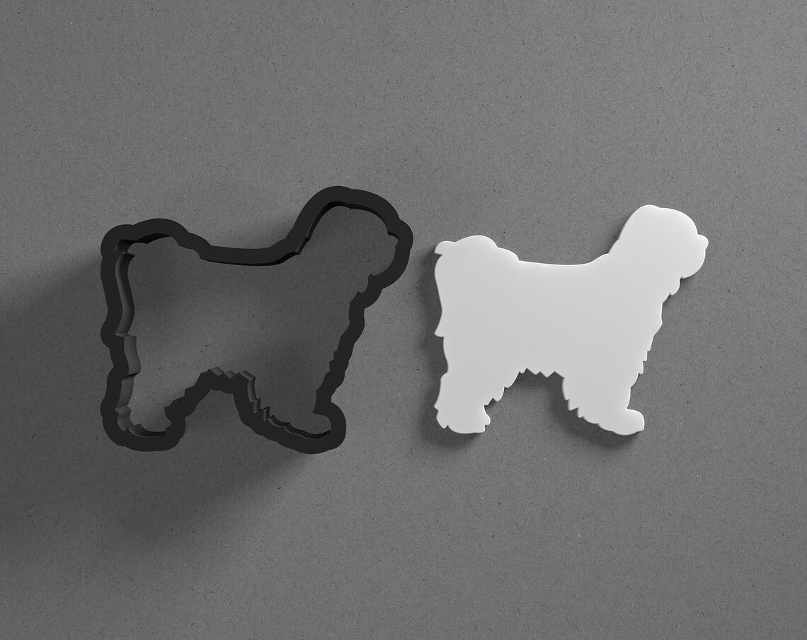 Tibetan Terrier Dog Breed Cookie Polymer Clay Cutter with Sharp Tapered Edge for Jewelry Making, Mini Stud Earrings, Pendant Sets, Earring Crafting Tool, Cookie Cutter for Clay - Image 2