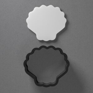 Clam Shell Seashell Shape Cookie Polymer Clay Cutter with Sharp Tapered Edge for Jewelry Making, Mini Stud Earrings, Pendant Sets, Earring Craft Tool, Cookie Cutter for Clay and Dough