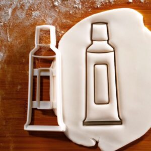 Toothpaste Cookie Cutter Biscuit Cutter Dental Theme Baking Tool Perfect for Dentist Parties Oral Health Awareness Events Kids Birthday Celebrations and Fun Toothbrush Treats (ONLY TOOTHPASTE)