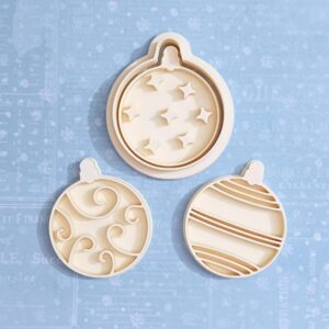 Christmas ornaments cookie cutter set for holiday cookies fondant pastries baking perfect for festive treats kids crafts school projects cake decorating Christmas parties and seasonal