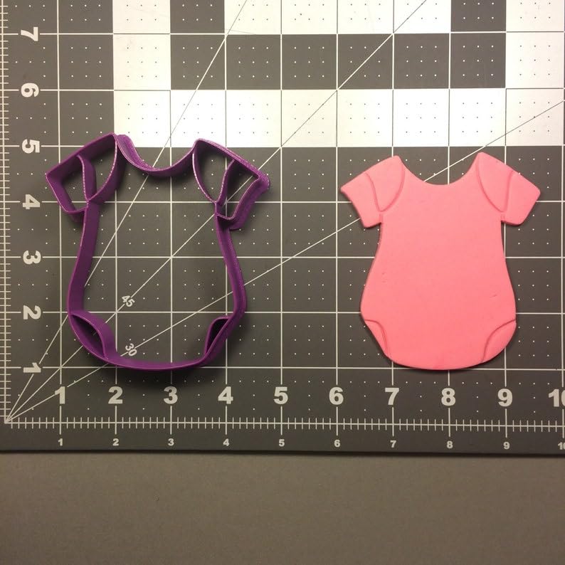 Baby Bodysuit Cookie Cutter Black Cookie India Baking Tool for Making Cute Baby-Themed Cookies, Fondant, Chocolate, Cake Decorations, DIY Crafts, Baby Shower Treats, and Party Favors - Image 2