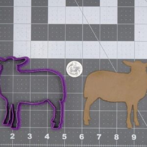 Black Sheep Body 266-M051 Cookie Cutter Silhouette Cookie Animal Shape Mold for Farm Theme Baking Crafts Cake Toppers Kids Party Cookies DIY Dough Projects and Classroom Use