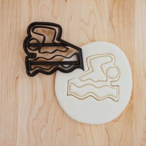 Swimming Swim Badge Lifeguard Cookie Cutter Cookie for Fondant, Clay Crafting, Baking, Water Safety Events, Lifeguard Celebrations, Swim Team Parties, and Creative Cake Decorating in