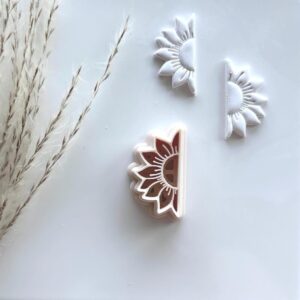 Shasta Daisy Imprint Earring Clay Cutter Flower Polymer Clay Cutter for Handmade Jewelry DIY Floral Accessories Cookie Clay Tools for Earrings and Pendants Jewelry Making Crafts