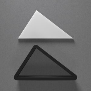 Scalene Acute Triangle Clay Cutter for Earrings and Jewelry Making Sharp Tapered Edge Tool for Polymer Clay Mini Studs Pendant Set Cookie and Fondant Decorations for Baking or DIY Craft