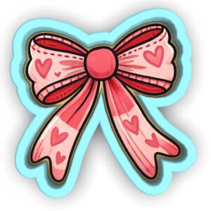 Black Pink Heart Bow Cookie Cutter Plastic Clay and Fondant Mold for Polymer Clay, Heart Bow Shape Perfect for Baking, DIY Crafts, Party Treats, and Creative Decorative Projects