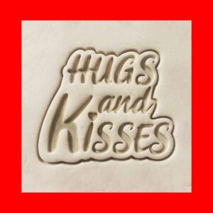 Hugs and Kisses Cookie Cutter Cookie for Valentines Day Anniversary Wedding Engagement Romantic Celebration XO Shape Biscuit Fondant Decorating Tool for Couples and Party Desserts