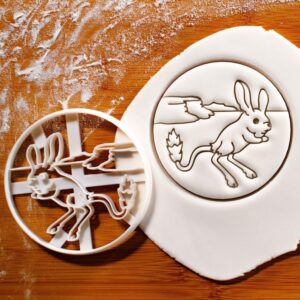 Jerboa Cookie Cutter for Baking Desert Animal Theme Treats Cute Hopping Rodent Biscuit Cutter Mini Kangaroo Rat Shape Fondant Clay Craft Tool for Wildlife Lovers Kids Animal Parties