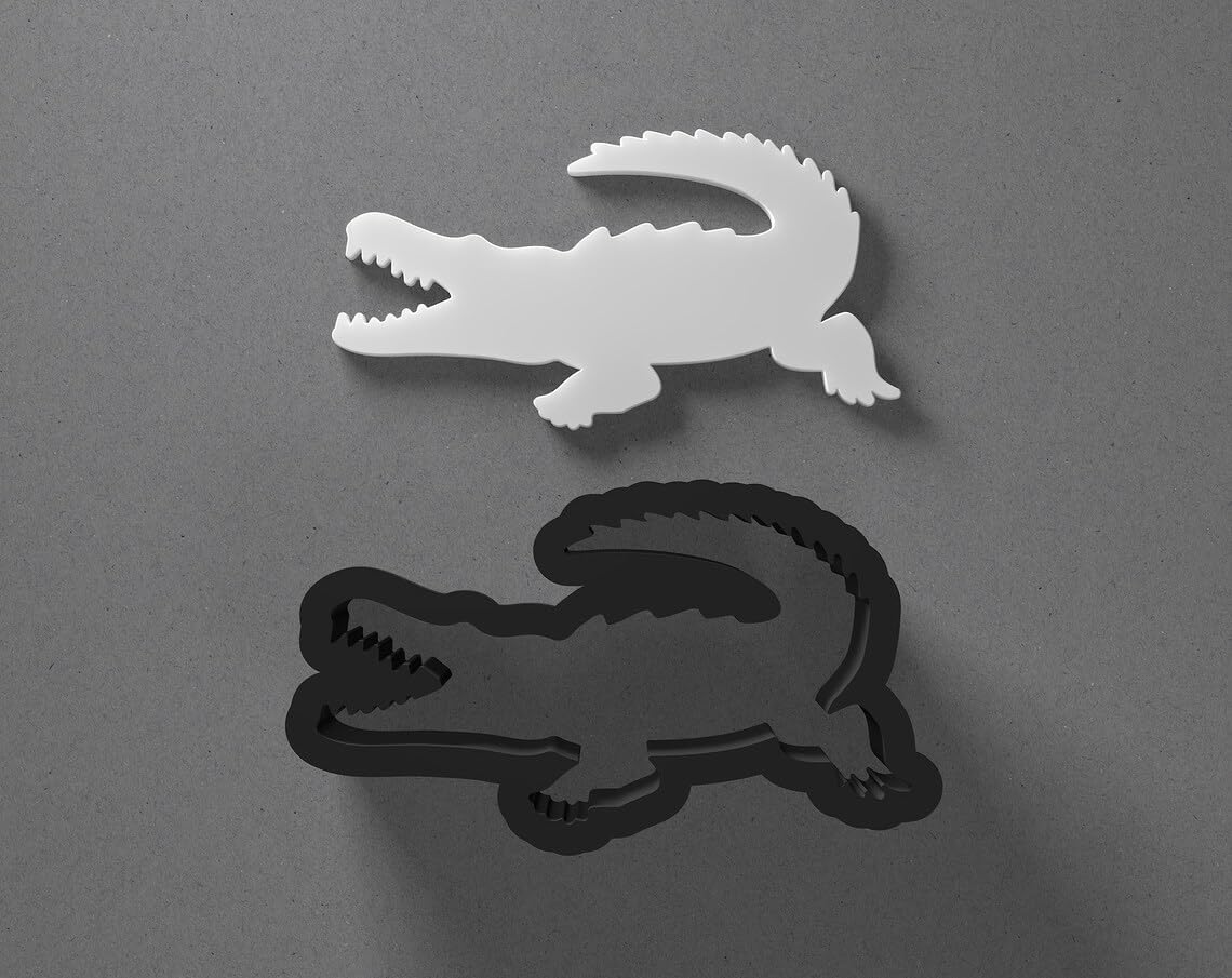 Crocodile Shape Cookie Polymer Clay Cutter with Sharp Tapered Edge for Jewelry Making, Mini Stud Earrings, Pendant Sets, Earring Craft Tool, Cookie Cutter for Clay and Dough Shaping - Image 2