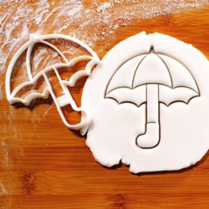 Cookie Umbrella Cookie Cutter for Rainy Day Themed Baking Whimsical Biscuit Mold Perfect for Kids Parties Showers Spring Celebrations and Creative Dessert Making