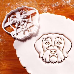 German Wirehaired Pointer Face Cookie Cookie Cutter for Dog Treats and Themed Baking, Ideal for GWP Lovers, Pet Parties, Dog Events, Breed-Specific Gifts, and Canine Celebration (ONLY FACE)