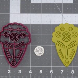 African Mask Cookie Cutter Black Cookie India Baking Tool for Making Tribal Mask-Shaped Cookies, Fondant, Chocolate, Cake Decorations, DIY Crafts, Party Treats, and Cultural Projects