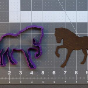 Horse Black Cookie Cutter for Farm Theme Party Cowboy Birthday Decorations Baking Tool for Shaping Animal Cookies Fondant Clay Crafts and Equestrian Cake Toppers Kitchen Accessories