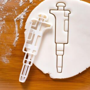 Cookie micropipette Cookie Cutter Biscuit Fondant Clay Baking Shaped Laboratory Pipette Perfect Microbiology Chemistry Biology Medicine Themed Baking Science Party Treats (ONLY MICROPIPETTE)