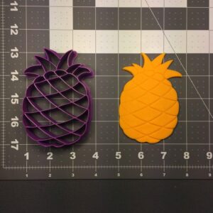 Black Cookie Pineapple Cookie Cutter for Baking Tropical Fruit Shaped Cookies Biscuits Sandwiches Pancakes Fondant Pastry Dough Tools for Summer Parties Luau Beach Theme Events