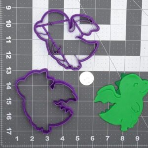 Dragon Baby Flying Body Black Cookie Cookie Cutter Set for Fantasy Theme Baking, Mythical Creature Cookies, Kids Party Decorations, Storybook Events, and Creative Craft Projects