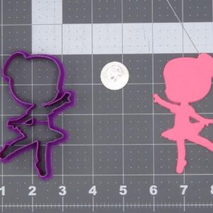 Ballerina Body Cookie Cutter Black Cookie India Ballet Dancer Shape for Dance Theme Cookies, Fondant, Cake Decorations, Chocolate, Party Favors, Recital Events, and Baking Crafts