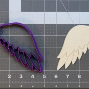 Left Bird Wing 266-A913 Cookie Cutter Black Cookie Feathered Wing Mold for Bird Cookies Cake Decorations Craft Projects Clay Art Angel Wings Baking Supplies and Wildlife Party Themes