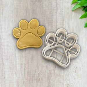 XL Dog Paw Shaped Cookie Cutter for Making Homemade Shortbread Cookies Pastry Sugar Paste Fondant Cake Decorations Ideal for Pet Themed Parties Dog Lovers Animal Events and Baking