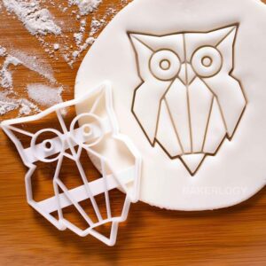 Origami Owl Shape Cookie Cookie Cutter for Biscuit Fondant Clay Crafts Nocturnal Animal Themed Baking Unique Owl Bird Design for Kids Party Decorations Animal Lovers and Wildlife