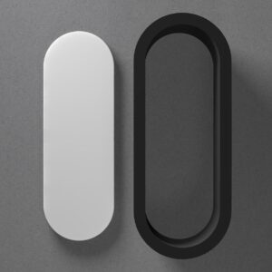 Thin Slim Capsule Polymer Clay Cutter Sharp Tapered Edge for Earrings Jewelry Making Tool Mini Studs Pendant Set Modern Minimalist Shape Cookie Cutter for DIY Clay Craft Projects