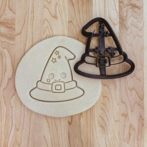 Witch Hat Halloween Cookie Fondant Clay Cutter India Cookie Mold for Shaping Spooky Halloween-Themed Cookies and Decorations Perfect for Baking, Crafts, Party Treats, and Fall