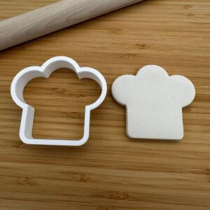 Chef Hat Shape Polymer Clay Cutter Cookie Fondant Biscuit Cutter Sharp Tapered Edge Tool for Earrings Jewelry Making Cooking Theme Cupcake Decoration Baking Craft Projects Culinary
