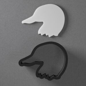 Duck Head Face Bird Shape Polymer Clay Cutter with Sharp Tapered Edge for Clean Cutting, Jewelry and Earring Tool for Mini Studs and Pendant Sets, Cookie Cutter for Animal Craft