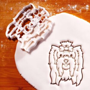 Yorkshire Terrier Face Cookie Cutter Cookie India for Yorkie Dog Treats and Biscuits Pet Birthday and Adoption Party Baking Tool Cute Dog Face Shape for Home Bakers and Dog Bakery (ONLY FACE)